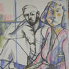 Huseyin and Leonie 2012 charcoal and pastel